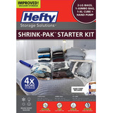 Kit De Inicio Hefty Shrink-pak: 2 Grandes, 1 Xl Cube, 1 Jumb