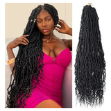 Bohobabe Rastas Sintticas De 30 Pulgadas Con Extremo Rizado,