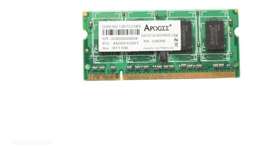 Memoria Notebook 1gb 800mhz Pc2-6400 Apogee Garantia E Nfe