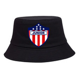 Gorro Pesquero Junior Barranquilla Negro Sombrero Bucket Hat