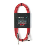 Cable Plug Recto-angular Western - Entelado Rojo - 6 Metros