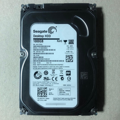 Hd Sata3 1tb Seagate Barracuda 7200rpm St31000524as