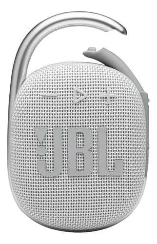 Bocina Portátil Jbl Clip 4 Con Bluetooth, 10 Horas Color White