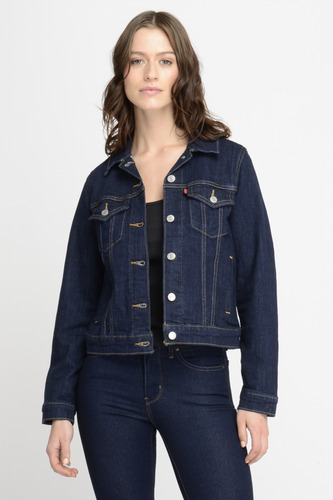 Chaqueta Mujer Clasica Lisa  Botones Azul Levis 29945-0013