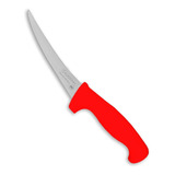 Cuchillo Deshuesador Caledonia Curvo 15cm - Cadec-6r Color Rojo