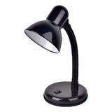 Luminária Mesa Abajur 35cm Articulada Flex Quarto Escritório Cor Da Cúpula Preto