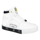 Tenis Bota Bob Esponja Lbob Blanco Con Negro Para Mujer