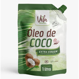 Óleo De Coco Pouch C/ Tampa Extra Virgem 1l Vila Alimentos