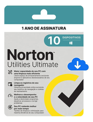 Norton Utilities Ultimate - 10 Dispositivos - 12 Meses