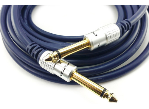 Cable De Guitarra Plug 1/4 Mono 6.35mm 5.5 Metros