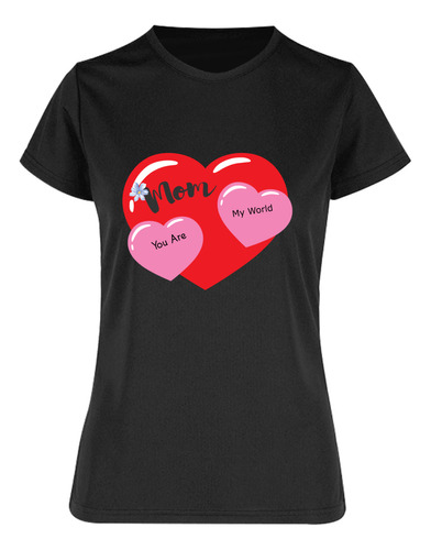 Playera Deportiva Mujer Corazón Mamá - Regalo Para Mamá