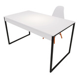  Mesa Home Office Para Escritório 90x60 Prateleira