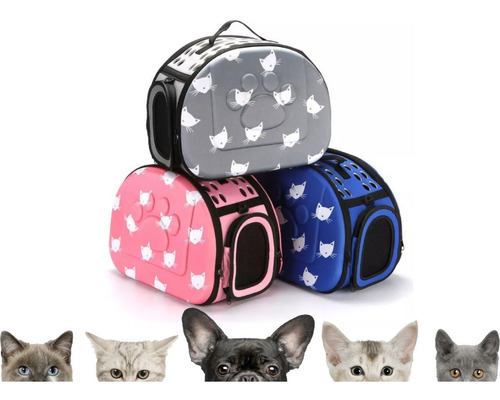 Bolsa Transportadora Porta Gatos/ Perros Plegable Mediana M