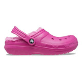 Crocs Sueco Lifestyle Mujer Classic Lined Fucsia Blw