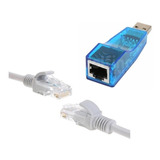 Combo Placa De Red Externa Usb Lan Rj45 + Cable De Red 3 Mt.