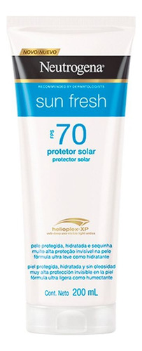 Protetor Solar Corporal Sun Fresh Fps 70 200ml Neutrogena