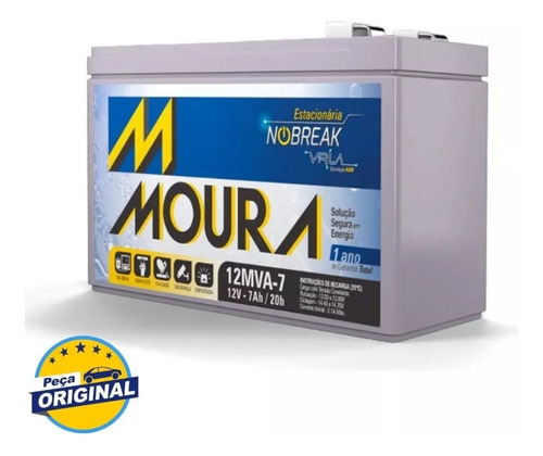 Bateria Moura 12v - 7ah /20h