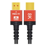 Cable Hdmi 8k / 4k Ultra Hdr V2.1 De 2,0 Metros 48gbps