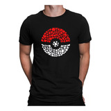 Camiseta Pokebola Pokemon  Camisa 100 Pikachu Game