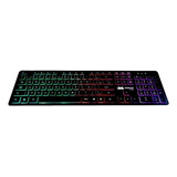 Teclado Gamer Knup Kp-2060 Qwerty Português Brasil Cor Preto Com Luz Rgb