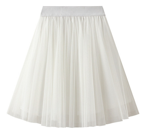 Slimming Short A Line Gauze Skirt