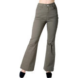 Pantalón Casual Acampanado Mujer Verde Oggi 59104826