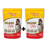 Kit 2 Ração Coleiro Mix Super Premium - 500gr - Canto Forte