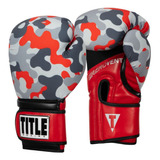 Title Guantes Box Camuflaje Rojo Gris Original Nuevo Fpx