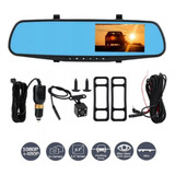 Espejo Retrovisor Doble Cámara Pantalla 4.3'' Full Hd Carro