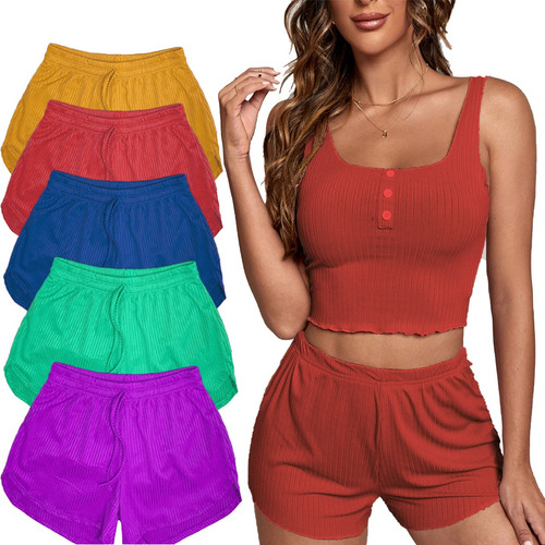 Kit 3 Shorts Feminino Canelado Malha Curto Soltinho Atacado