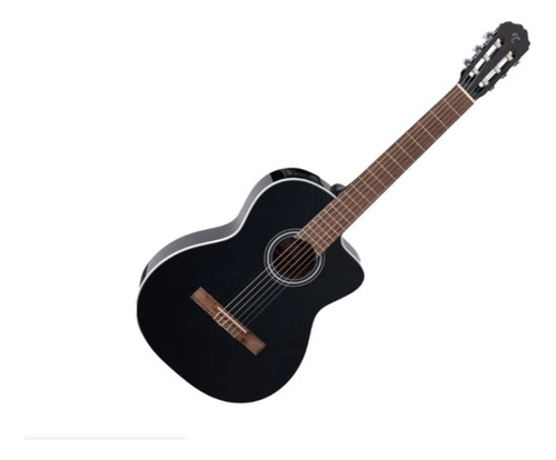 Guitarra Electroacustica Nylon Black Zaragoza 551bceq/bk