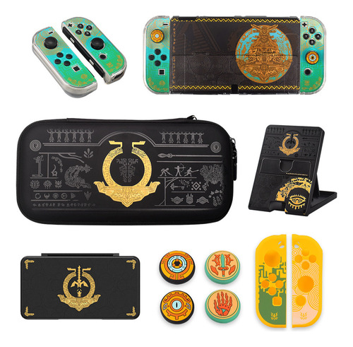 Kit De Funda Zelda Para Nintendo Switch Oled Con Accesorios