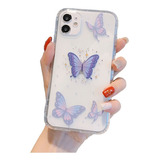 Funda Compatible iPhone X Xs Xr 11 12 Pro Max Tpu Mariposa Color Mariposas iPhone X/xs