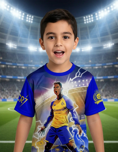 Playera, Niños Futbol, Cristiano Ronaldo Cr7 Siuu