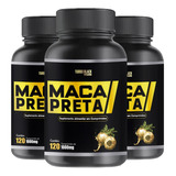 3 X Maca Peruana Preta Pura Premium 360 Comprimidos 1000 Mg