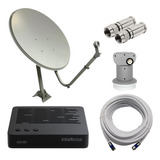 Kit Completo Receptor Digital Hd Intelbras + Antena Banda Ku