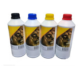 Pack 4 Litro Tinta Tipo Dye Base Agua Universal Todas Marcas