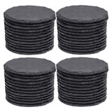 Maprial 48 Pcs Coasters For Drinks, 4 Inch Slate Coasters...