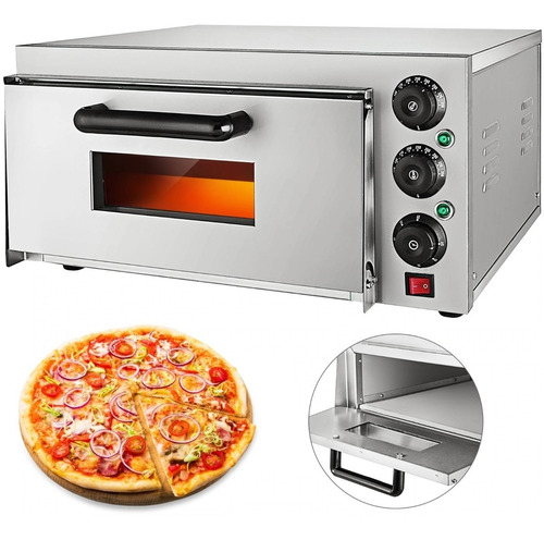 Horno Eléctrico Industrial Pizza Pan 14 Pulgadas 3000w 350°c