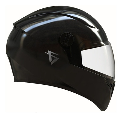 Casco Moto Vertigo V50 Monochrome Negro Brillante L