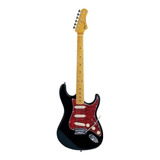 Guitarra Eléctrica Tagima Tw Series Tg-530 Stratocaster De Tilo Black Barniz Con Diapasón De Arce