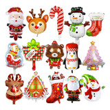 Globos Navideños Decoración Globos Navidad 15 Pzas