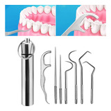 7pcs Kit De Hilo Dental Portátil Herramienta De Limpieza Ora