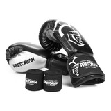 Luva Boxe Pretorian Elite Training 16oz Com Bucal E Bandagem