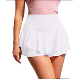 Falda Short Scuba Crepe 3 Capas Primavera Verano