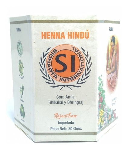 Tinte Natural Henna Tono Rubio