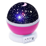 Lámpara Star Master Con Proyector Pink Star Lamp Galaxy 360º