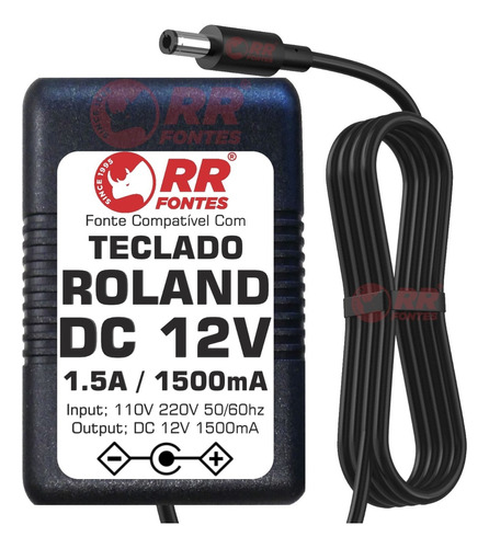 Fonte 12v Para Teclado Sintetizador Roland Rd-88 Rp107 Spd