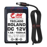 Fonte 12v Para Teclado Sintetizador Roland Rd-88 Rp107 Spd