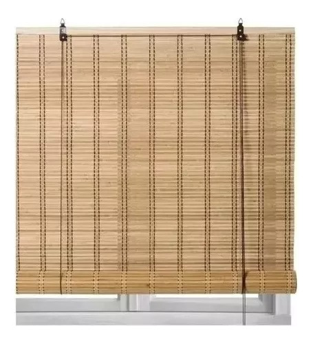 Cortina Persiana Roller Enrollable De Bambu 60x150 Cm